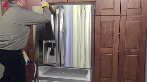 How To Remove Freezer Door From Lg Refrigerator LG Refrigerator - How to Remove the Refrigerator and Freezer Doors - YouTube